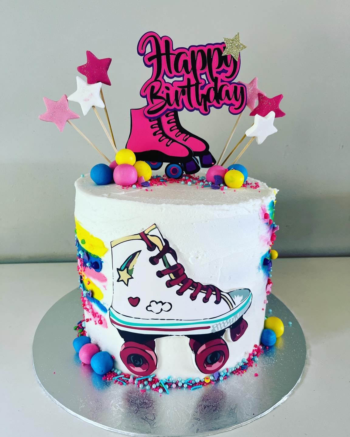 Roller skate cake , cake, cake bakers, cake baker near me, instacake, cakes of instagram, cape town cakes, novelty cakes, birthday cakes, southern peninsula cakes, cake decorating