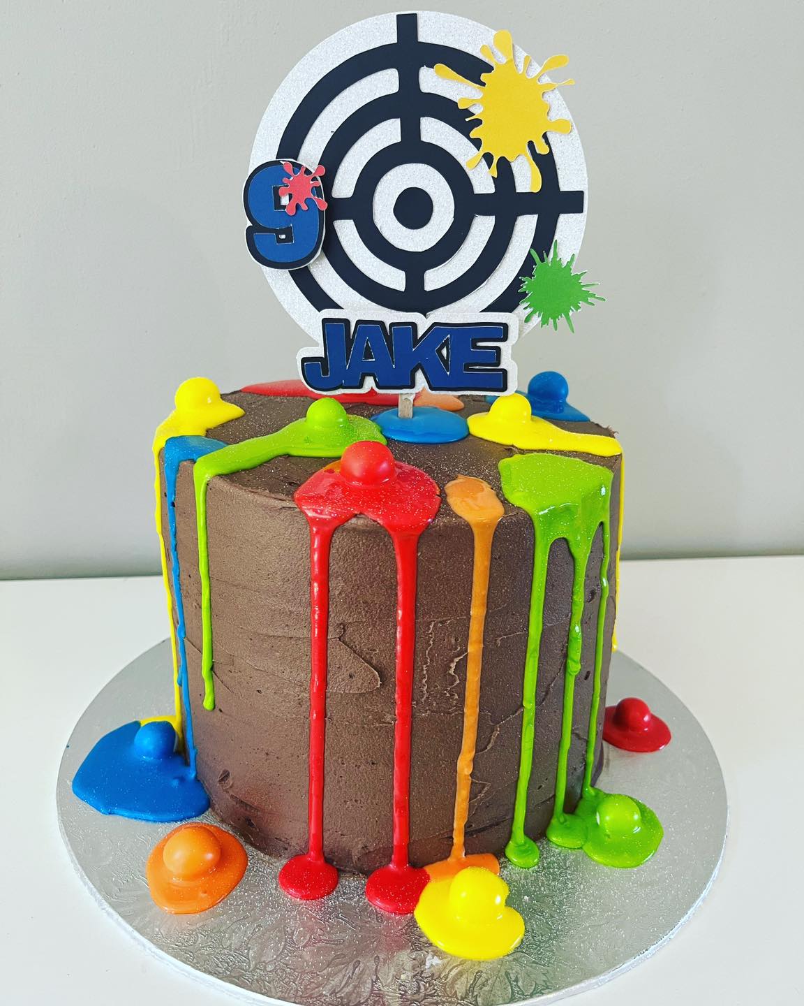 Paintball cake, cape town cakes, novelty cakes, birthday cakes, southern peninsula cakes, cake decorating cape town